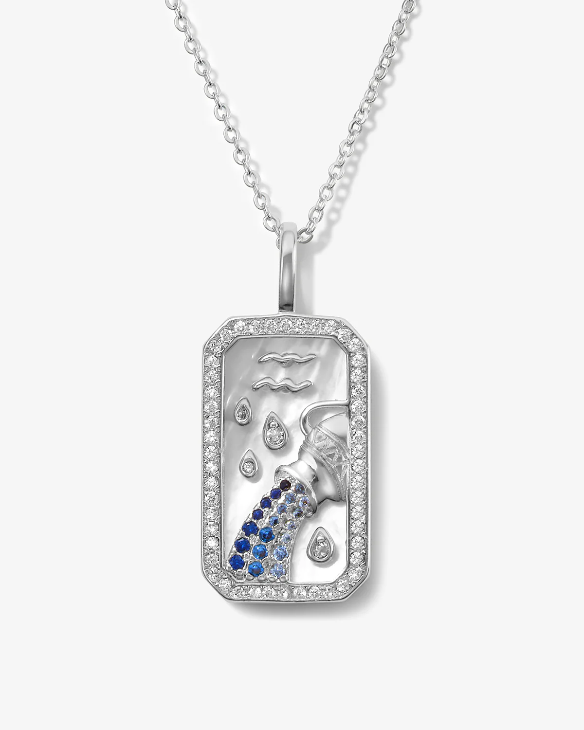 Zodiac Amulet Necklace - Silver - Image 7