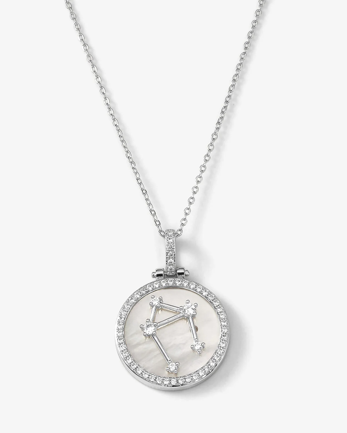 Zodiac Constellation Necklace - Silver - Image 11