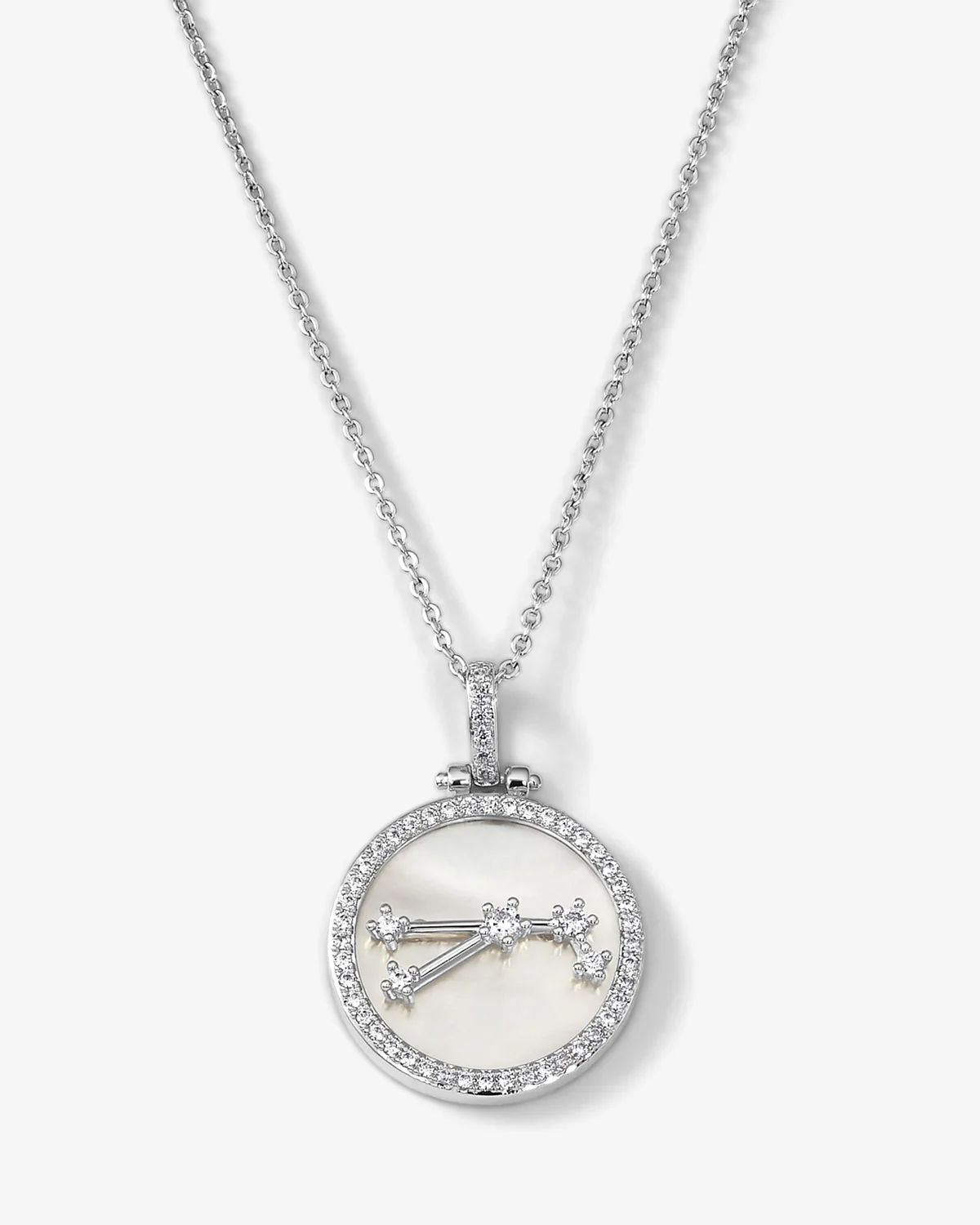 Zodiac Constellation Necklace - Silver - Image 12