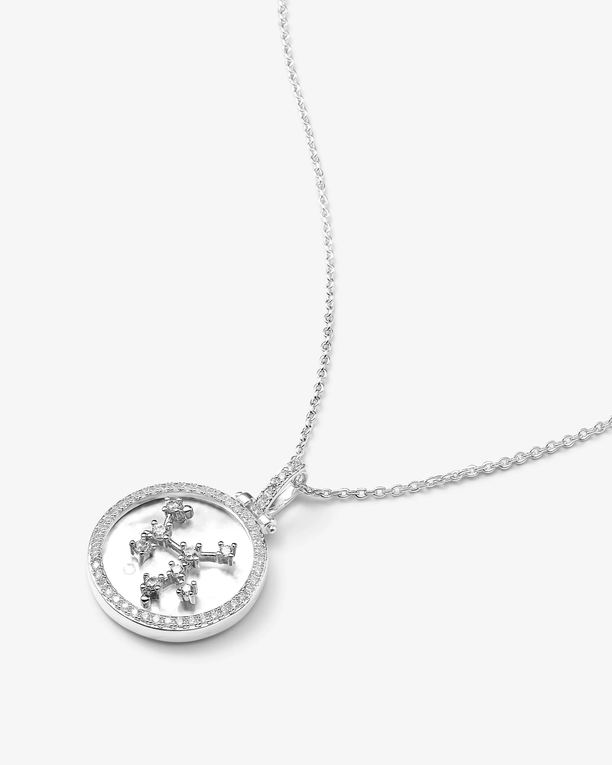 Zodiac Constellation Necklace - Silver - Image 15