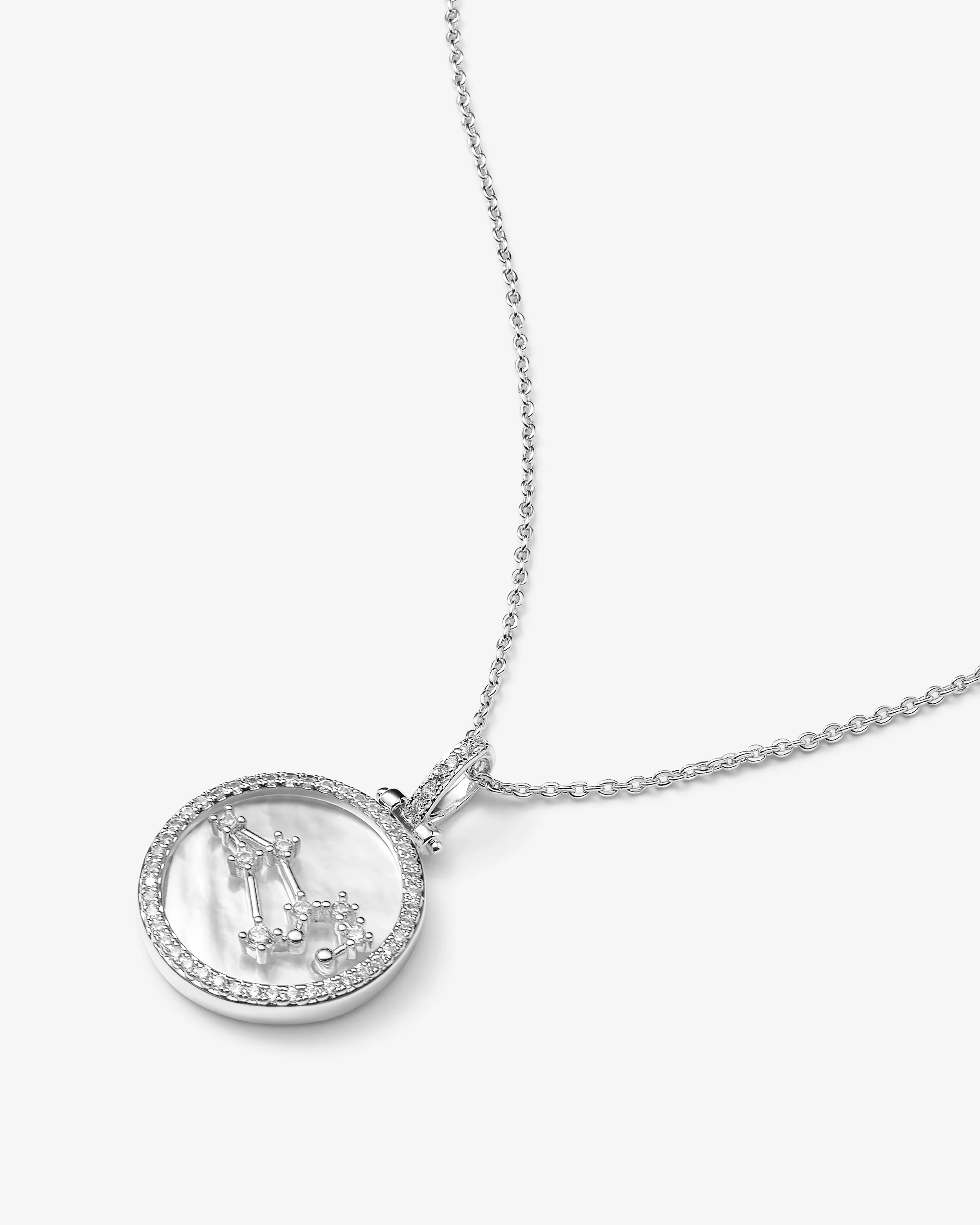 Zodiac Constellation Necklace - Silver - Image 17