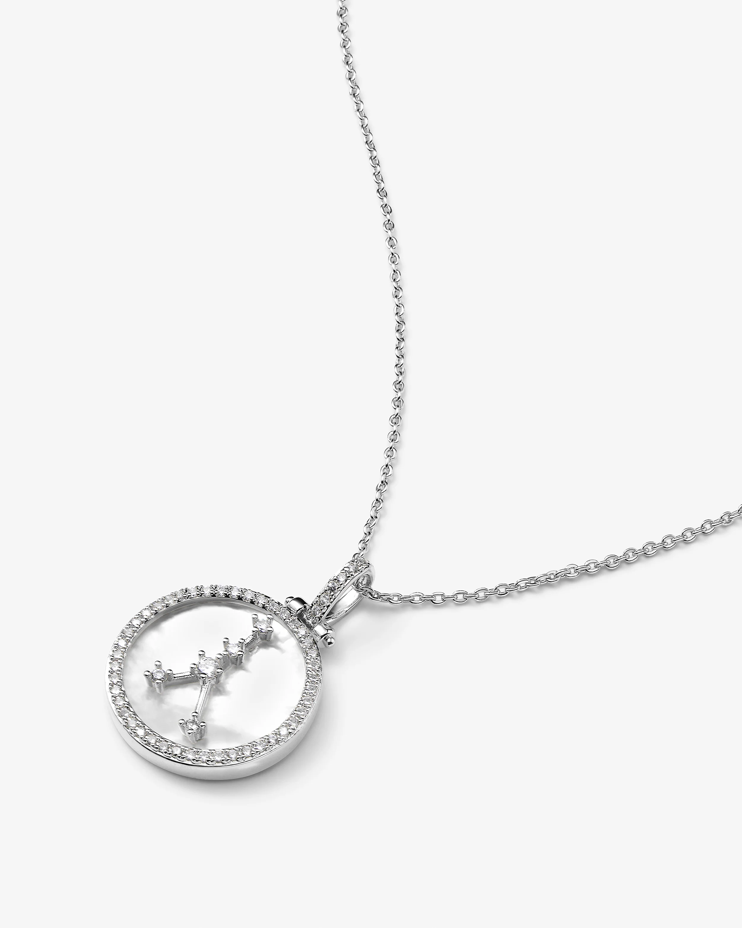 Zodiac Constellation Necklace - Silver - Image 18