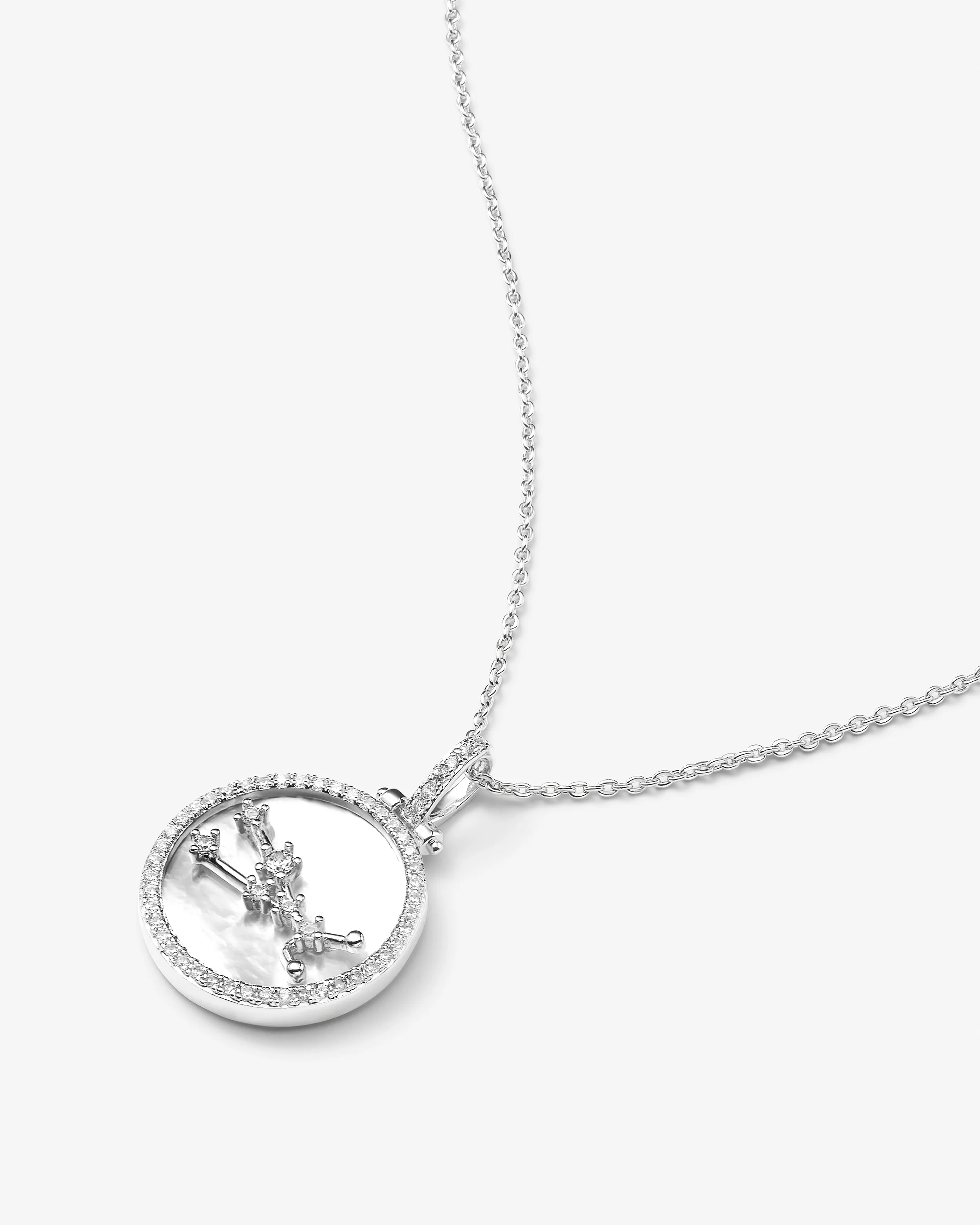 Zodiac Constellation Necklace - Silver - Image 20