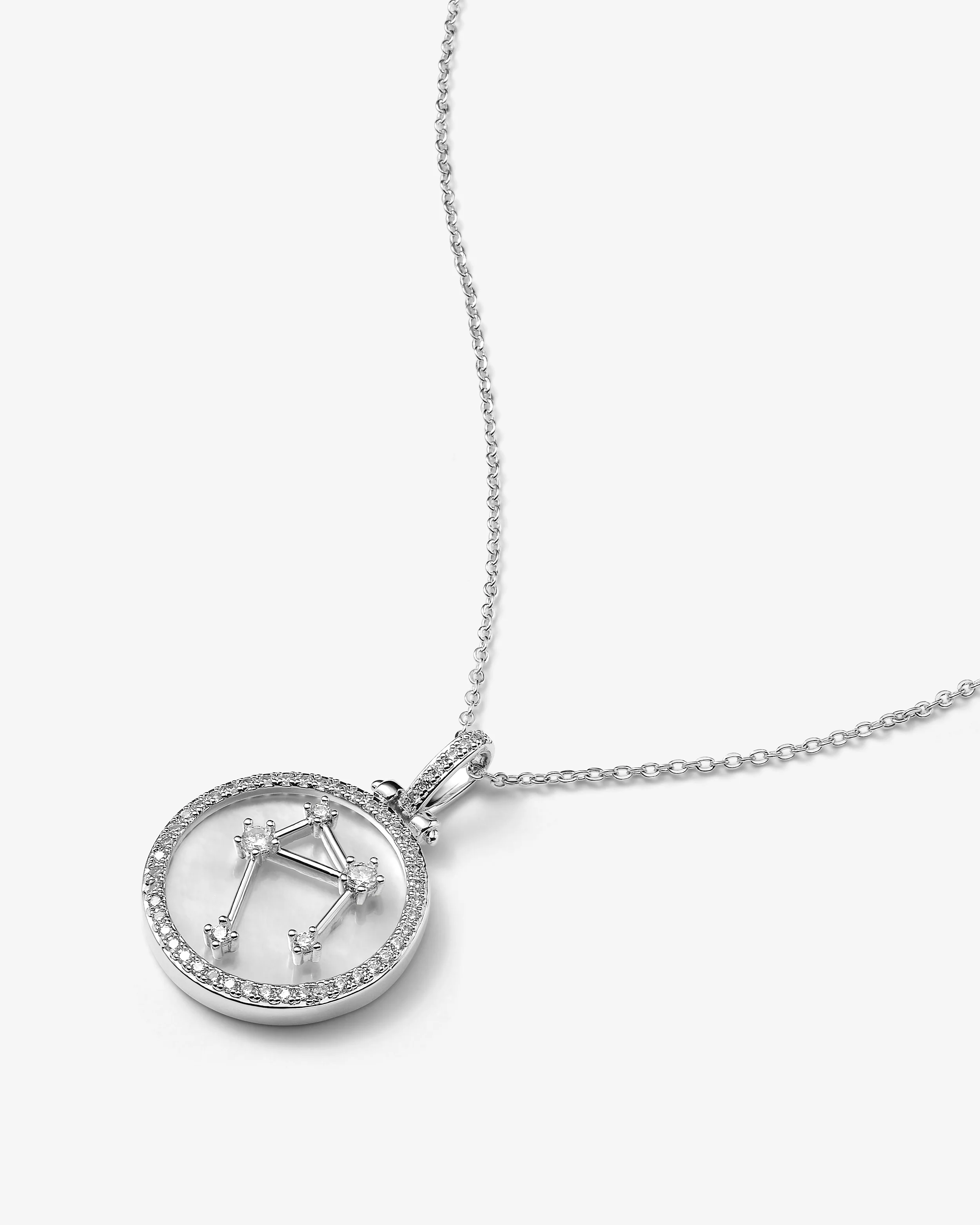 Zodiac Constellation Necklace - Silver - Image 25