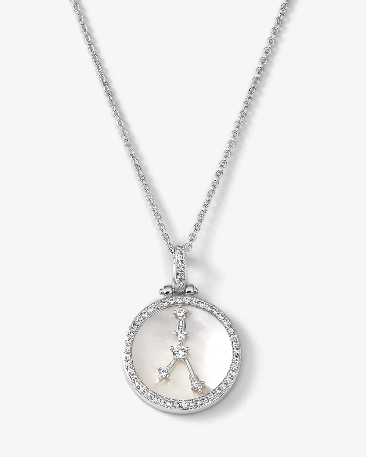 Zodiac Constellation Necklace - Silver - Image 3