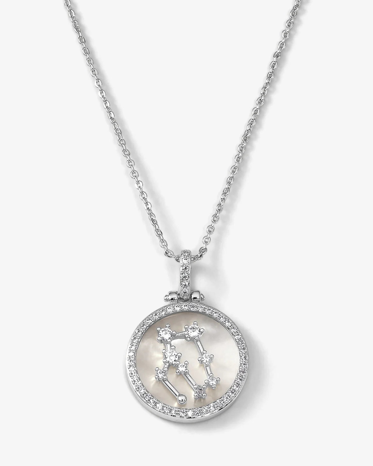 Zodiac Constellation Necklace - Silver - Image 4