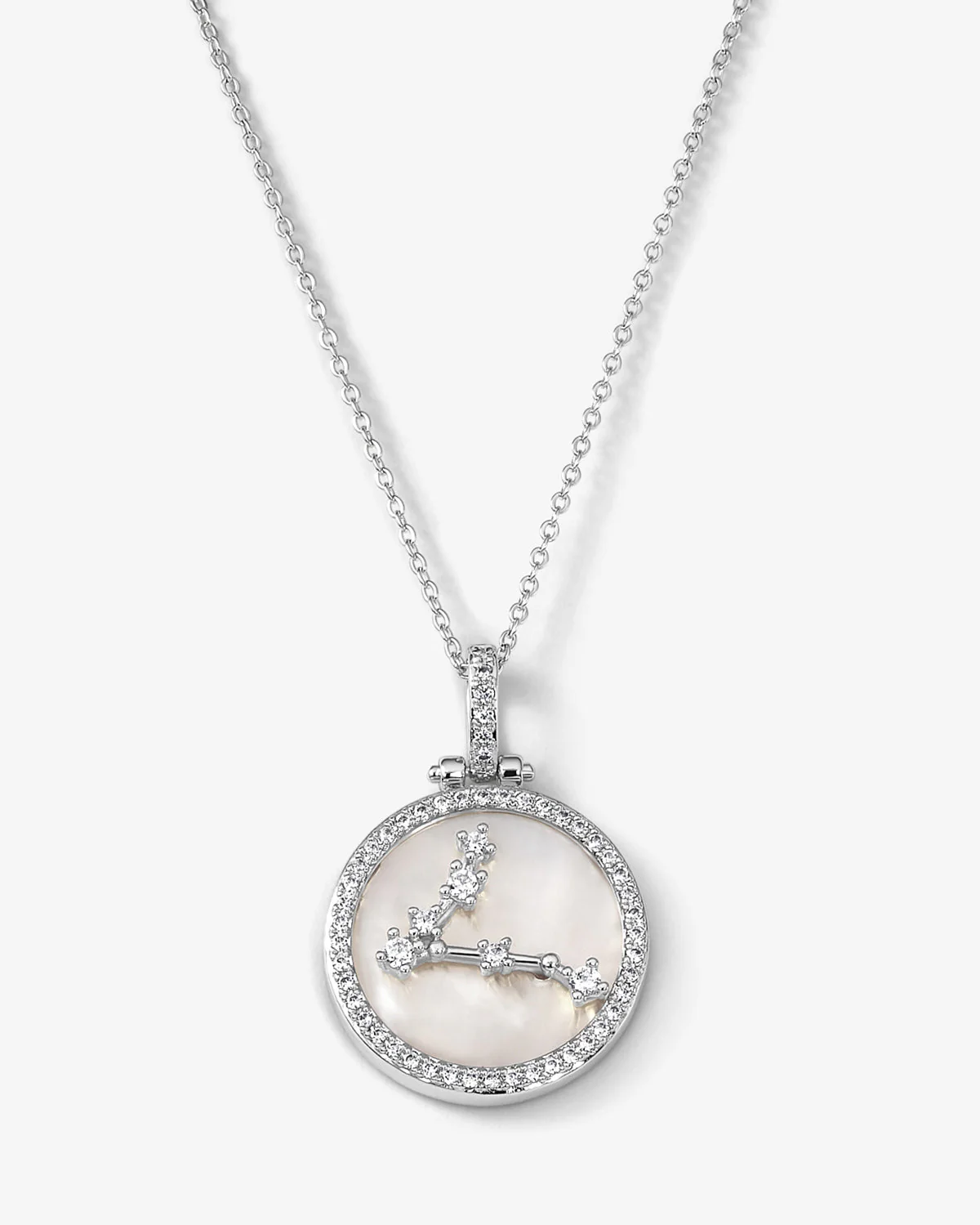 Zodiac Constellation Necklace - Silver - Image 6