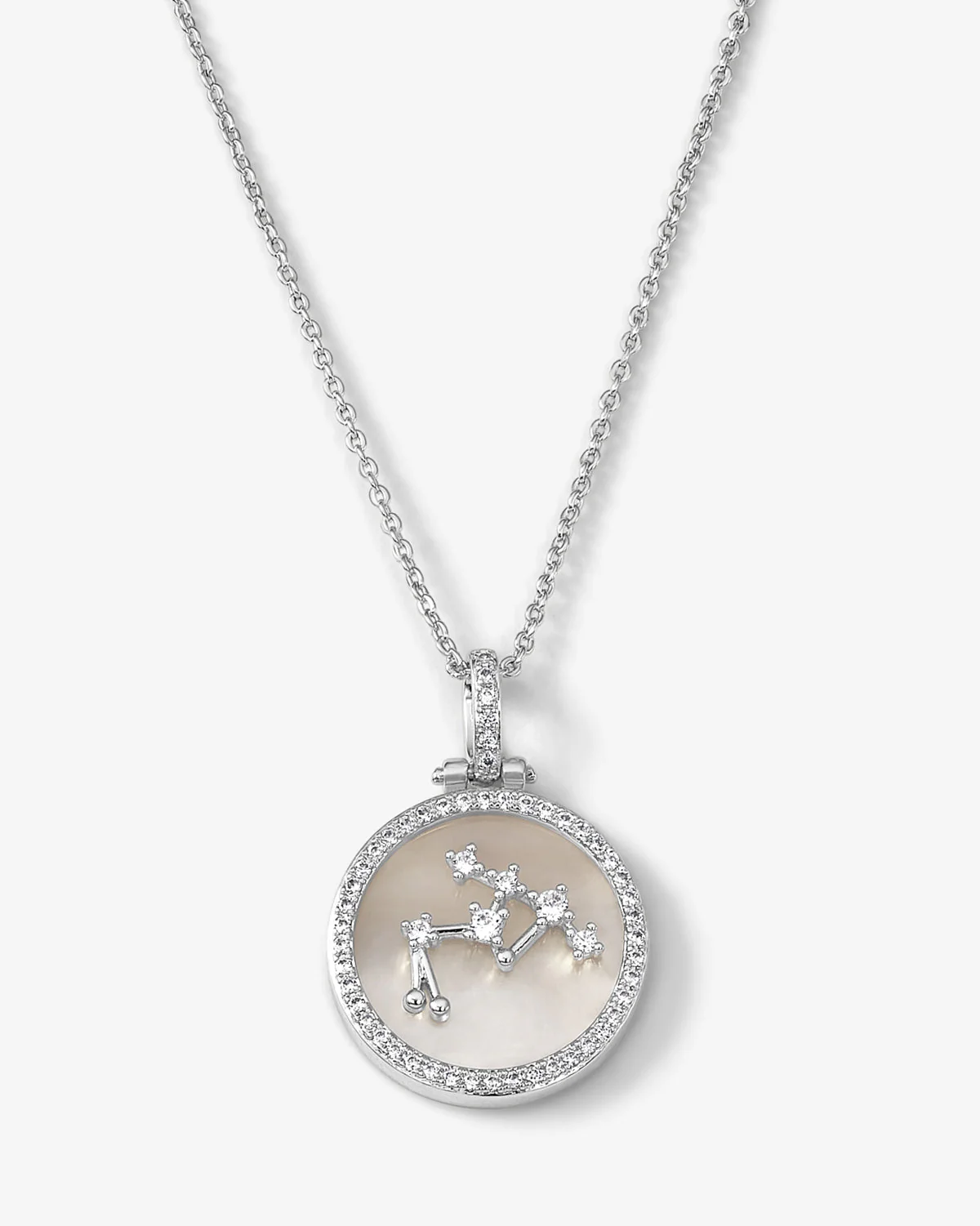 Zodiac Constellation Necklace - Silver - Image 7